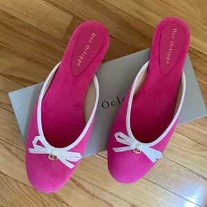 Dee Ocleppo Athens Terry Cloth Mule Pink SZ 8.5